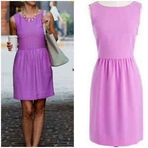 J. Crew Camile Lilac Purple Chiffon Dress Bridesmaid Dress A-Line Size 12